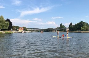 Paddleboarding v Týně nad Vltavou