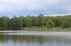 Přírodní koupaliště Velký rybník v Trhových Svinech