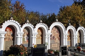 Albrechtice nad Vltavou, hřbitovní areál