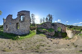 Z Kaplice na hrad Pořešín