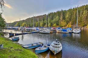 Lodí po Orlické přehradě - Marina Orlík