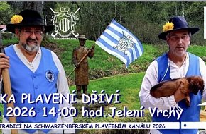 Ukázka plavení dříví