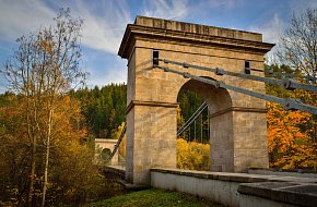 Nejstarší dochovaný empírový řetězový most v Česku