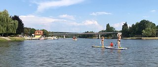 Paddleboarding v Týně nad Vltavou