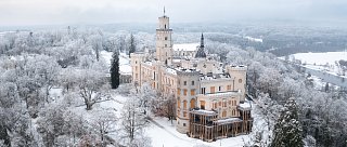 Zimní prohlídková trasa na zámku Hluboká