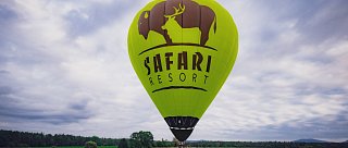 Let balónem nad Safari