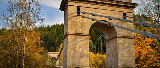 Nejstarší dochovaný empírový řetězový most v Česku