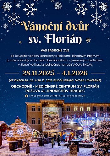 Vánoční dvůr sv. Florián v Jindřichově Hradci